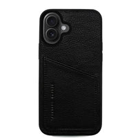 Status Anxiety Who's Who Leather Phone Case (iPhone) - Black