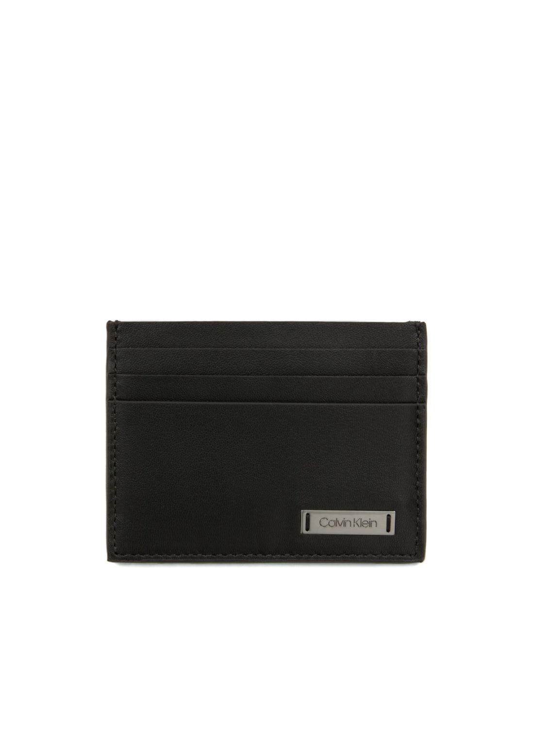 Calvin Klein Smooth Leather Cardholder - Black