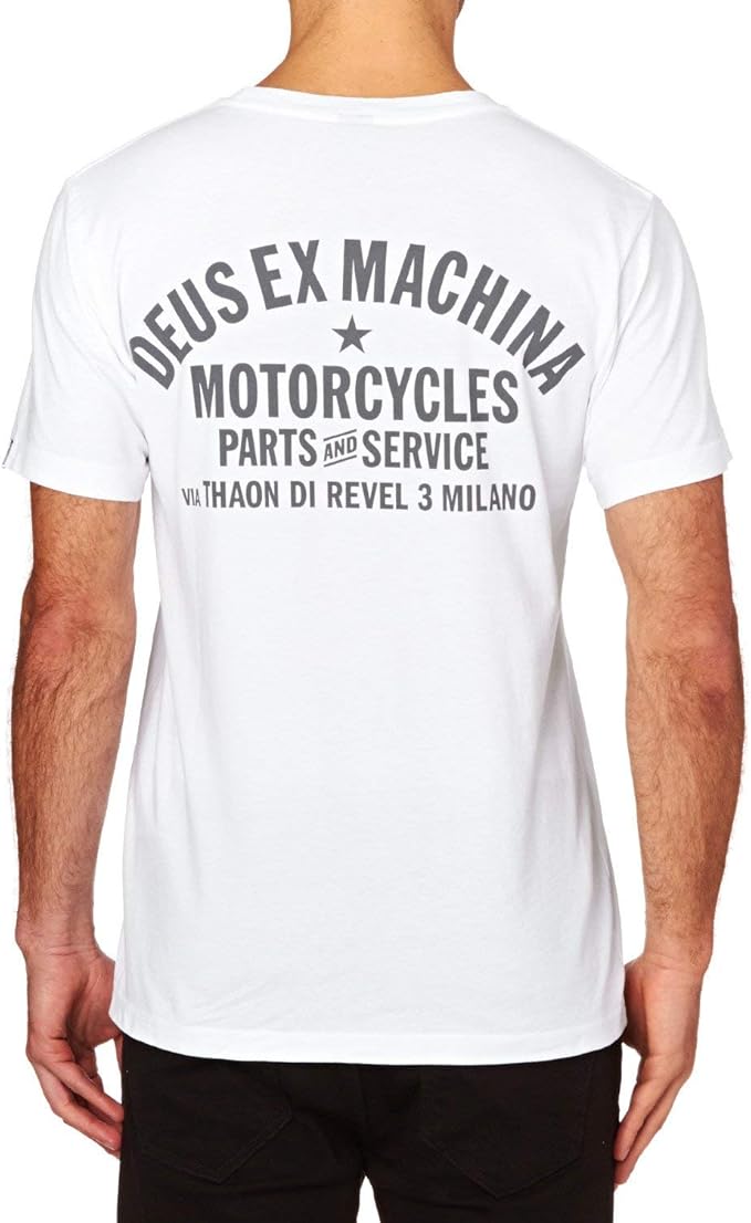 Deus Ex Machina Milano Address Tee - White