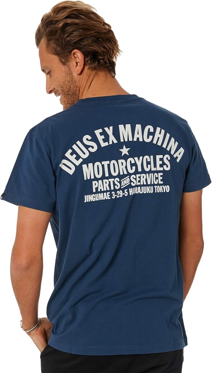 Deus Ex Machina Tokyo Address Tee - Navy