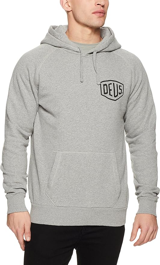 Deus Ex Machina Milano Address Hoodie - Grey Marle