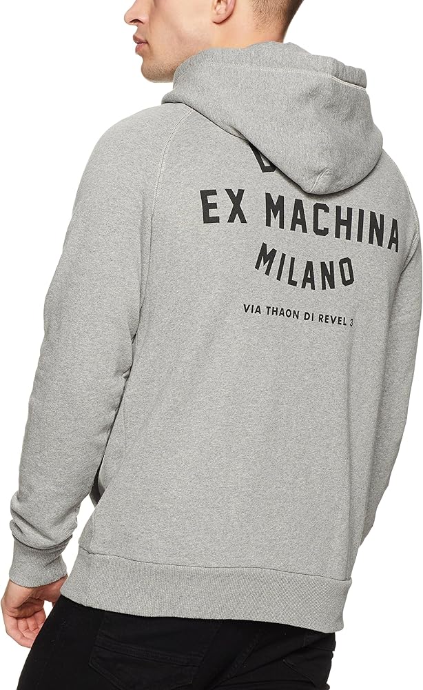 Deus Ex Machina Milano Address Hoodie - Grey Marle