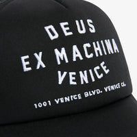 Deus Ex Machina Venice Address Trucker - Black