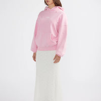 Ena Pelly Neve Logo Hoodie - Washed Pink