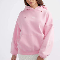 Ena Pelly Neve Logo Hoodie - Washed Pink