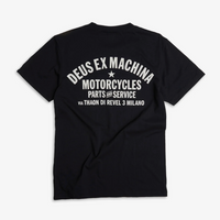 Deus Ex Machina Milano Address Tee - Black