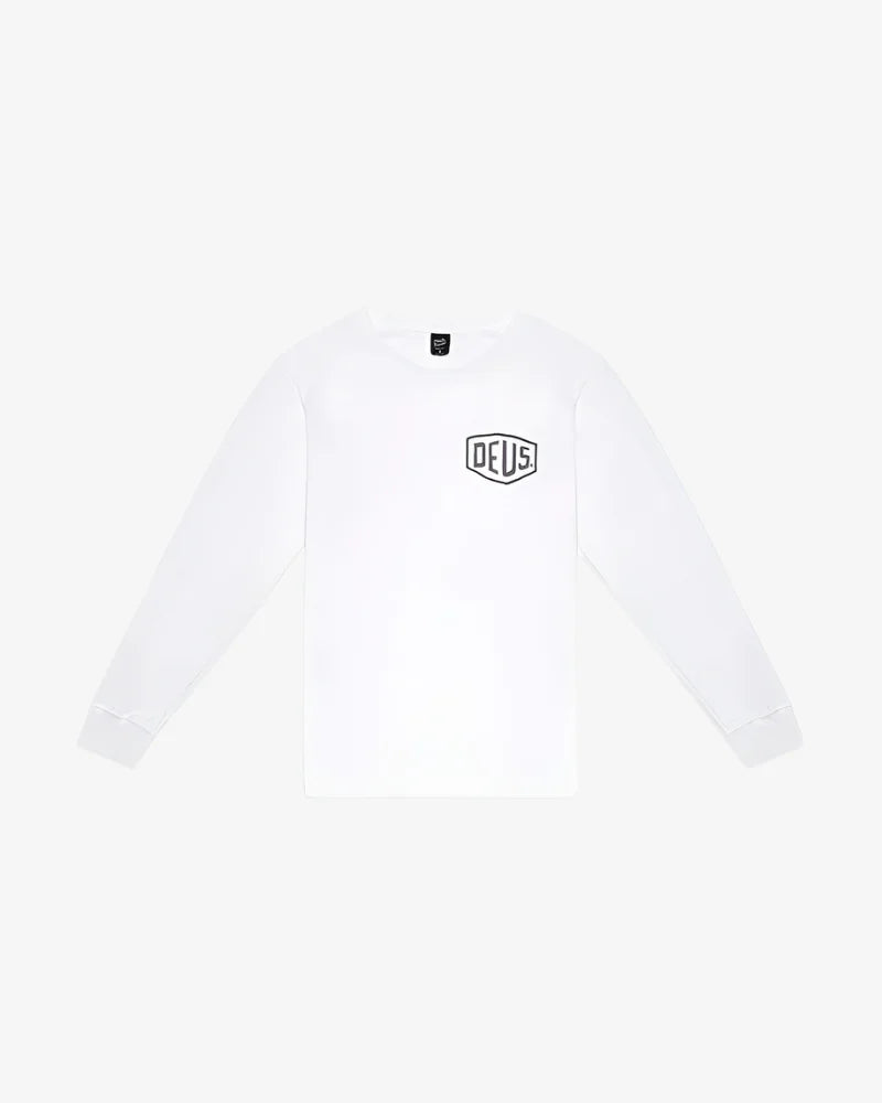 Deus Ex Machina Tokyo L/S Address Tee - White