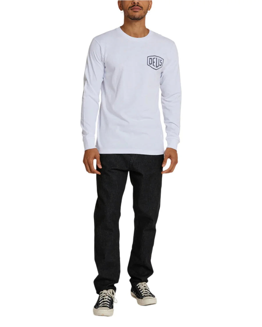 Deus Ex Machina Venice LS Address Tee - White