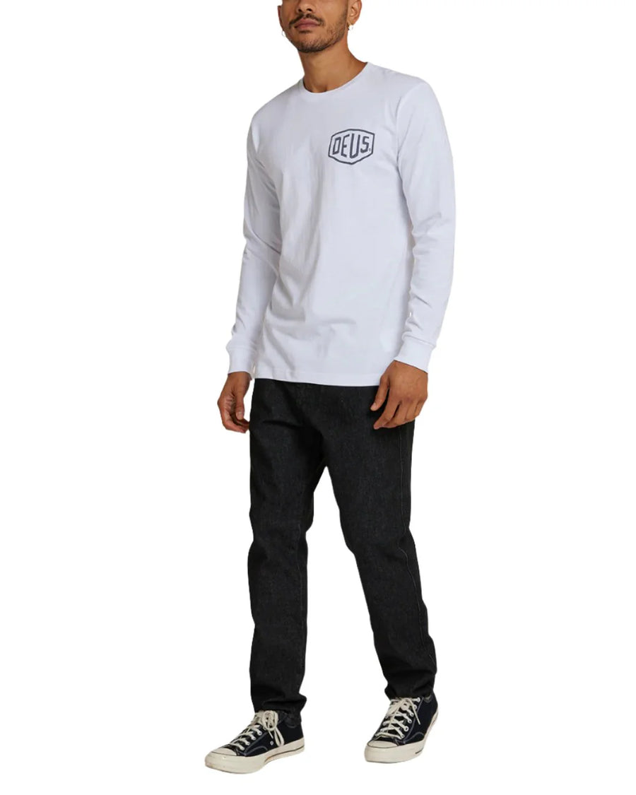 Deus Ex Machina Venice LS Address Tee - White