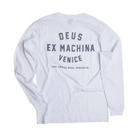 Deus Ex Machina Venice LS Address Tee - White