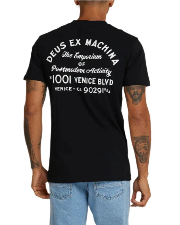 Deus Ex Machina Venice Address Tee - Black