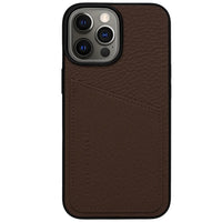 Status Anxiety Who's Who Leather Phone Case (iPhone) - Cocoa