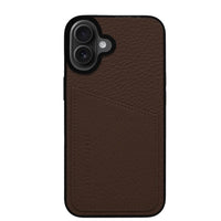 Status Anxiety Who's Who Leather Phone Case (iPhone) - Cocoa