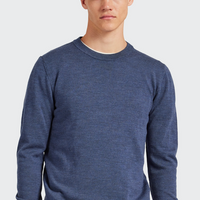 The Academy Brand Merino Crew - Infinity Blue