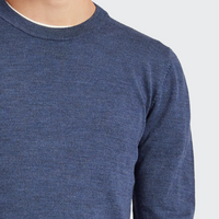 The Academy Brand Merino Crew - Infinity Blue