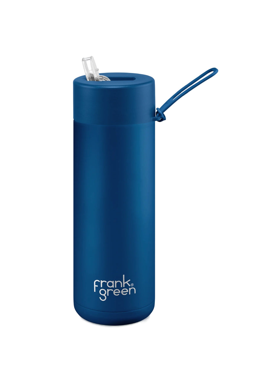 Frank Green Ceramic Reusable Bottle 20oz/595ml - Deep Ocean