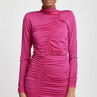 Gestuz OdaGZ Short Dress - Fushia Red