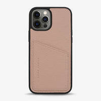 Status Anxiety Who's Who Leather Phone Case (iPhone) - Dusty Pink