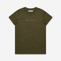 Status Anxiety Think It Over Women's Tee - Army