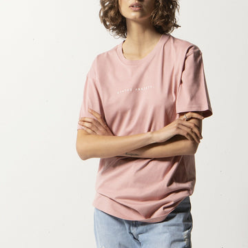 Status Anxiety Think It Over Women's Tee - Pale Pink